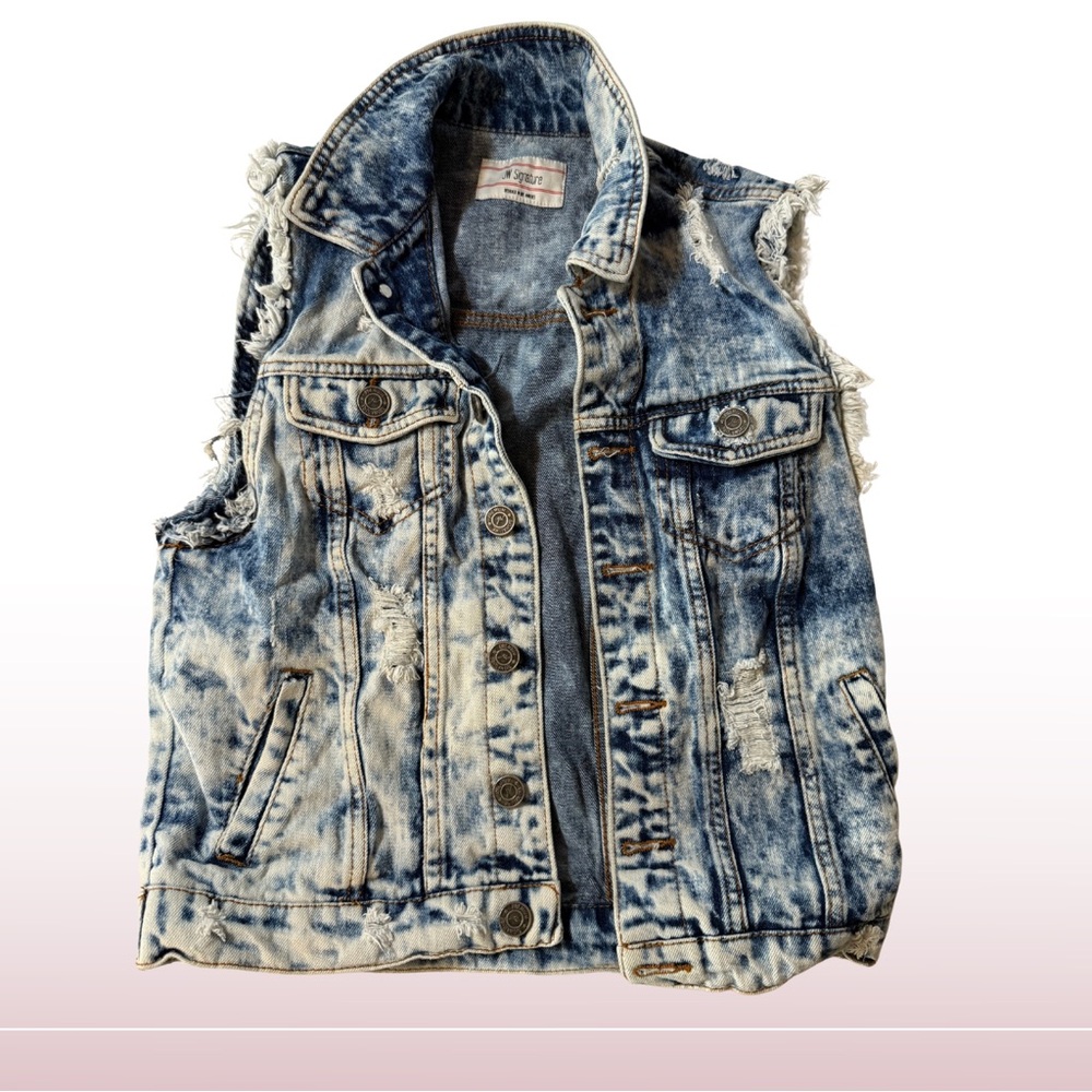 Denim Sleeveless Vest
